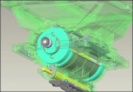 Mecanismo dispensador Gira como un tambor para suministrar una sola tira reactiva.